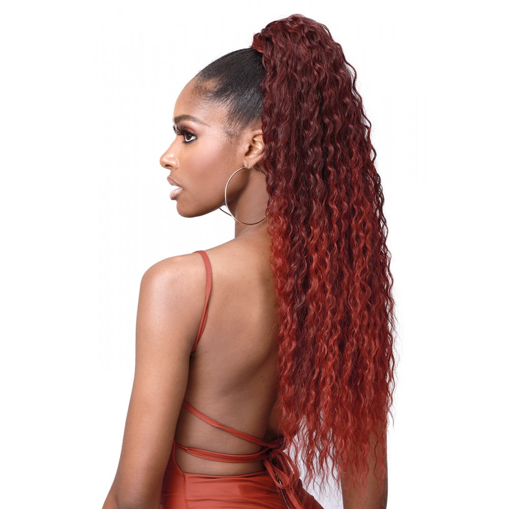 Red Braided Ponytail Style 💦💦 | Hair styles, Braided ponytail, Braid  styles